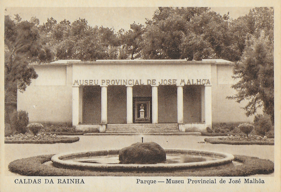 Museu Provincial de José Malhóa i Caldas da Rainha som det såg ut förr i tiden.